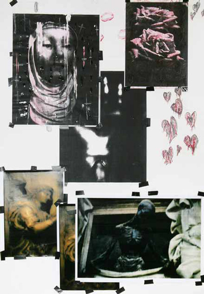 Collage on paper by Doris Kloster